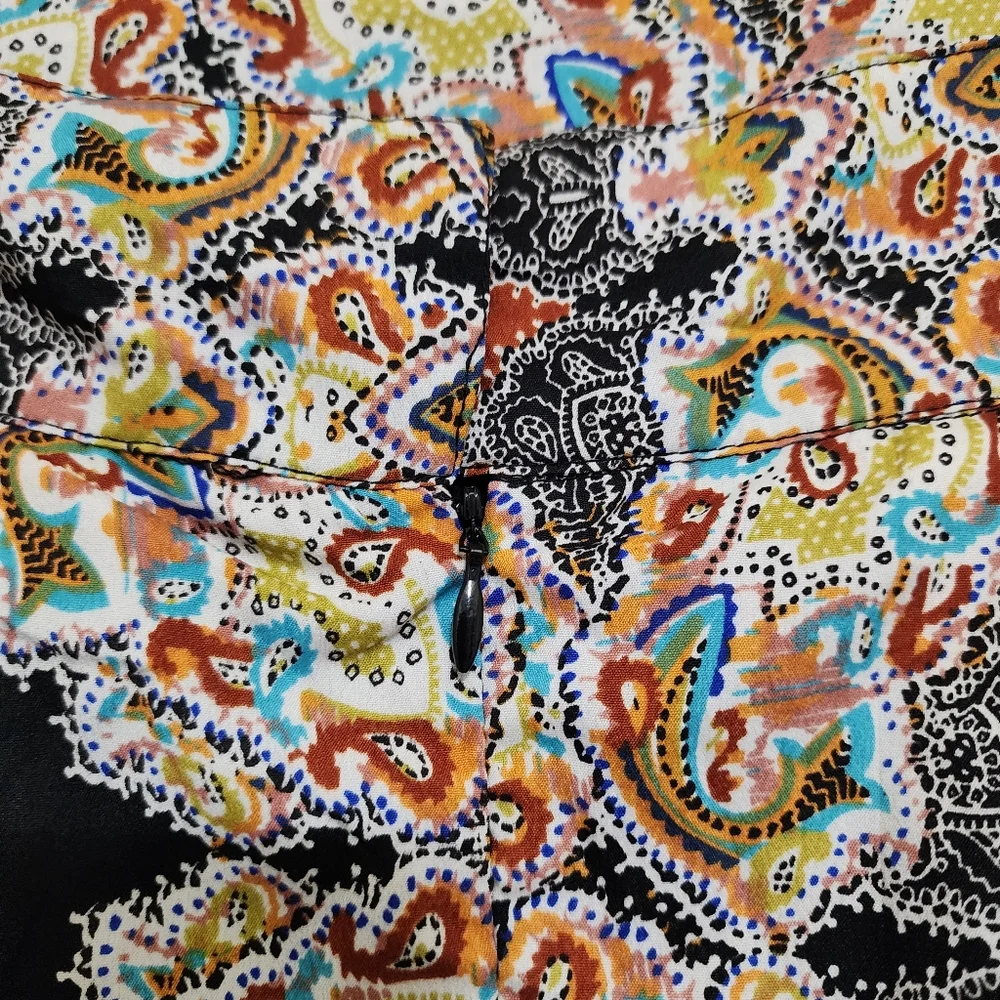 nwt WALTER BAKER W118 size Large Paisley Boho‎ Skirt Fully Lined Multicolor